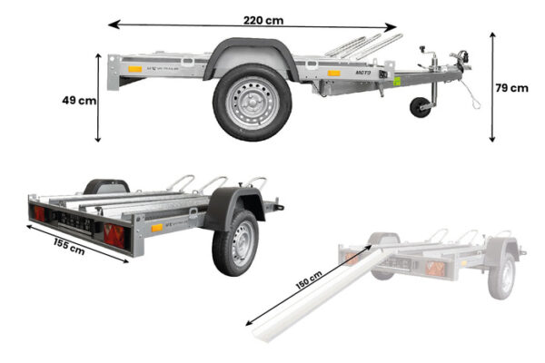 Remorque moto basculante UNITRAILER MOTO 3 – Image 3