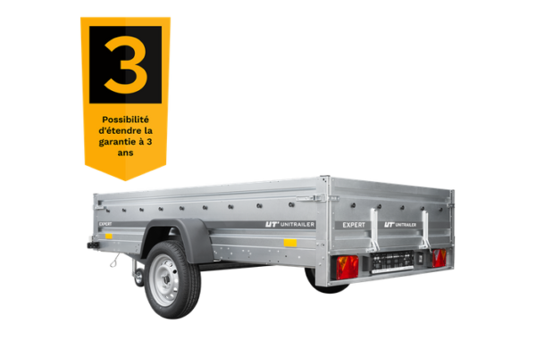 Remorque voiture simple essieu 264 x 150 EXPERT 2615 PTAC 500/750 kg – Image 2