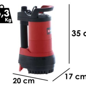 Pompe immergée pour citerne Einhell GE-PP 5555 RB-A – Corps en plastique – 5500l/h